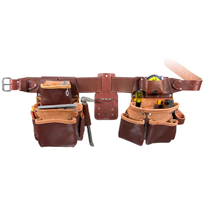 OCCIDENTAL 5080DB SM RED LEATHER PRO FRAMER TOOL BELT SET